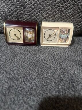 2 German Antique Ballerina clock both working